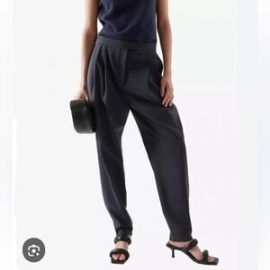 COS Wool Blend Pleated Trousers